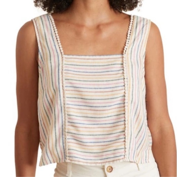 Marine Layer Stella Tank Mini Multi Stripe Size Medium - Picture 10 of 10